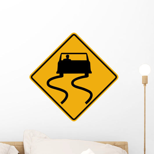 Slippery When Wet Symbol Wall Decal