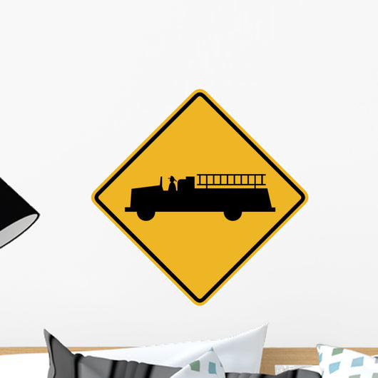 Emergency Vehicle Symbol Sign Wall Decal