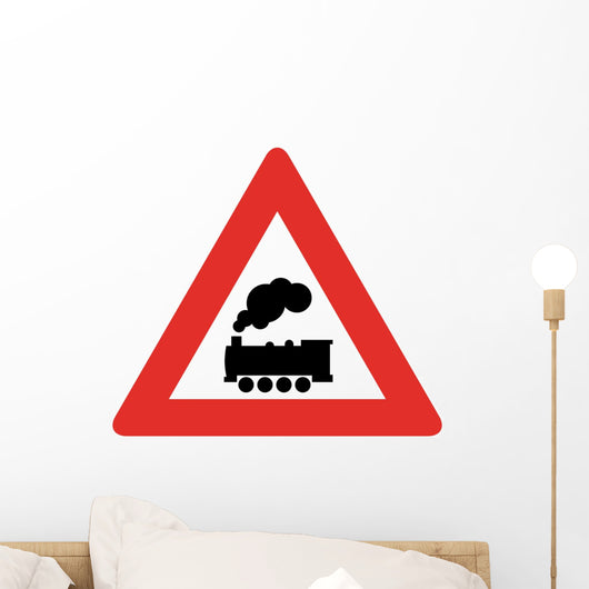 Train Ahead Symbol Sign Wall Decal