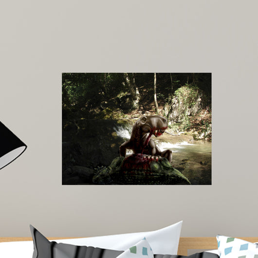 Inostrancevia Eating Flesh Dead Wall Decal
