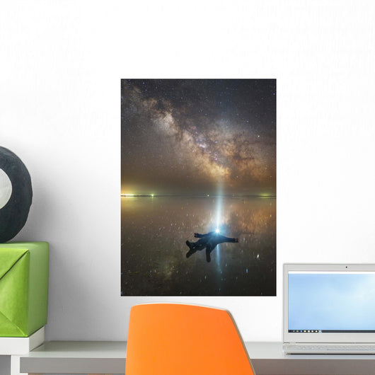 Man Lying Lake Elton Wall Decal