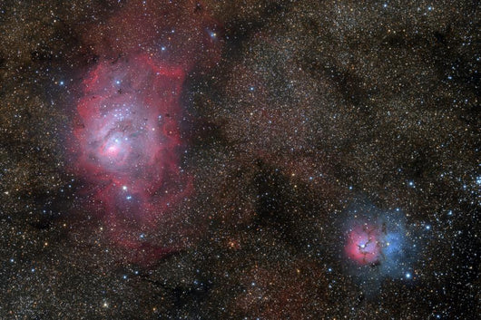 Lagoon Nebula and Trifid Wall Decal