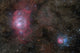 Lagoon Nebula and Trifid Wall Decal