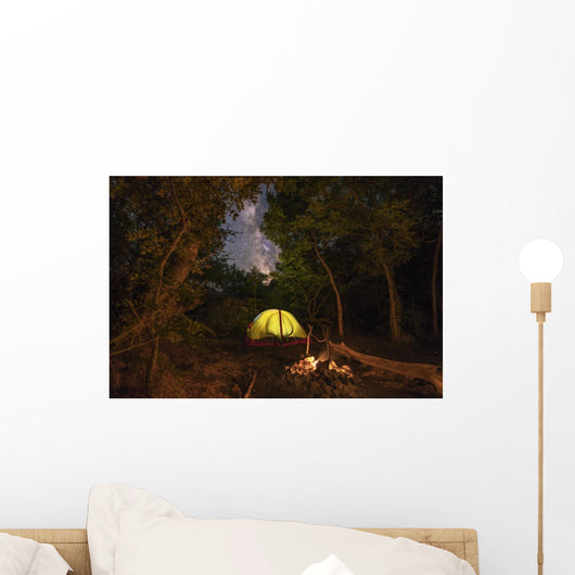 Illuminated Tent and Fire Wall Decal