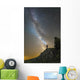 Man Shining Flashlight Milky Wall Decal