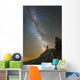 Man Shining Flashlight Milky Wall Decal