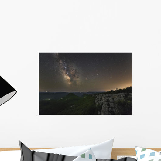 Milky Way over Forest Wall Decal