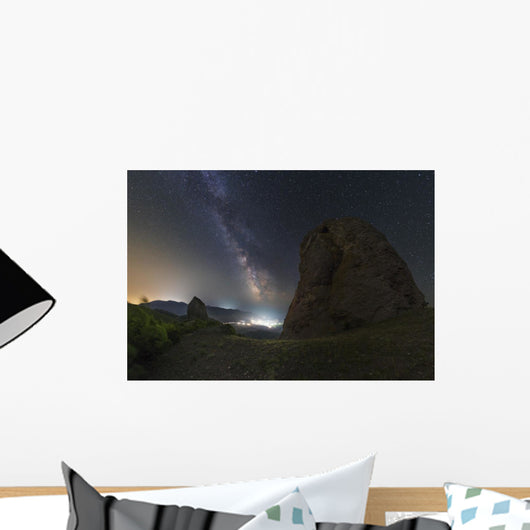 Milky Way over Shining Wall Decal