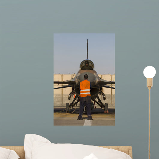 Airman Signals to Pilot Wall Decal