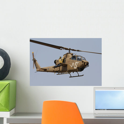 Ah-1s Tzefa Attack Helicopter Wall Decal Design 6