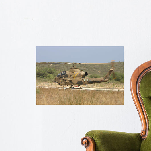 Ah-1s Tzefa Attack Helicopter Wall Decal Design 3