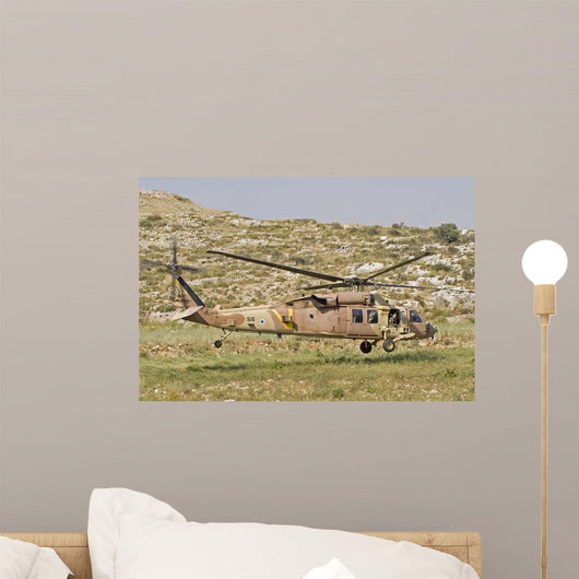 Uh-60l Yanshuf Helicopter Israeli Wall Decal Design 2