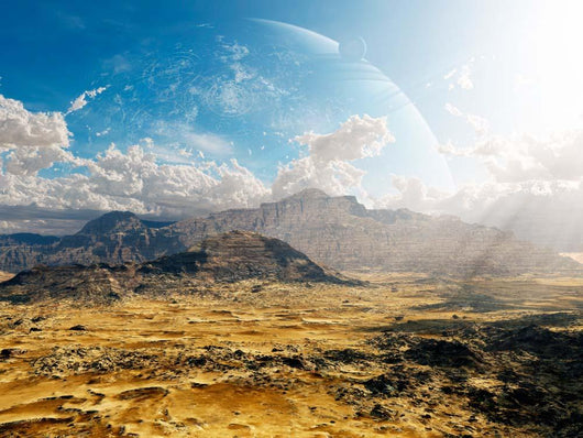 Clouds Break over Desert Wall Decal