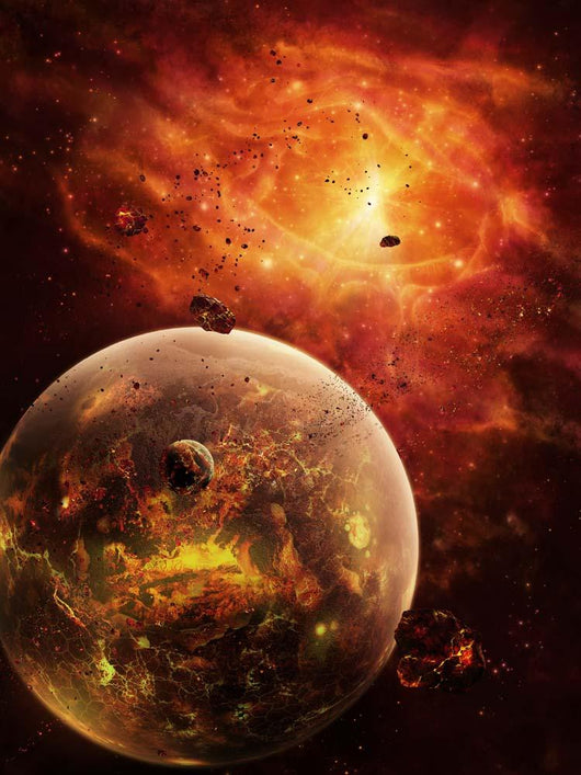 Eye-shaped Nebula and Ring Wall Decal