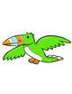 Cute Little Baby Toucan Wall Decal