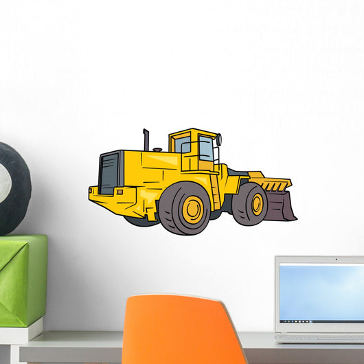 Rear Shovel Bulldozer Wall Decal