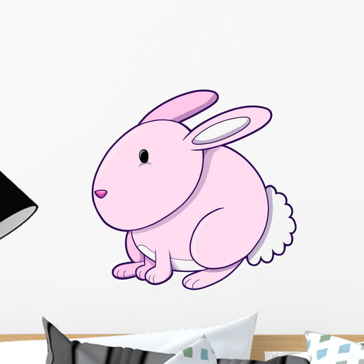 Pink Bunny 0013 Wall Decal