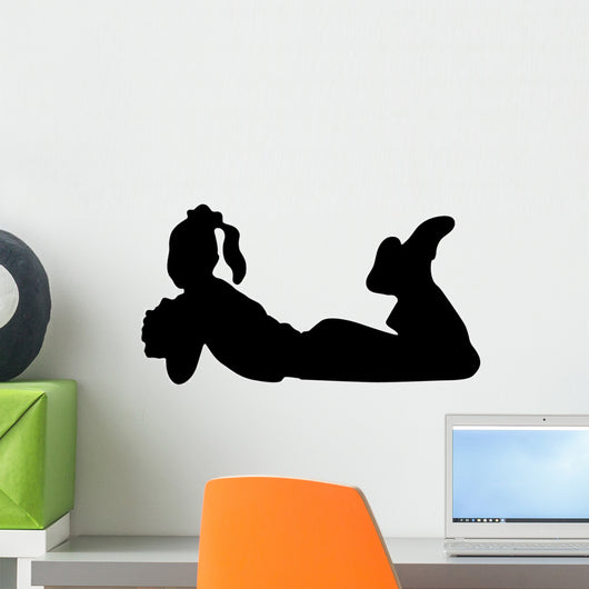 Cheer Silhouette Black Wall Decal