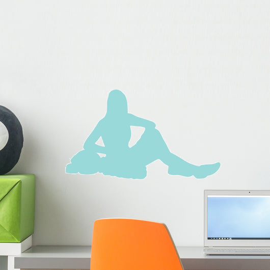 Light Blue Varsity Cheer Wall Decal