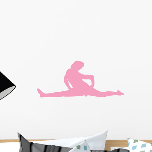 Pink Cheeky Splits Cheer Wall Decal