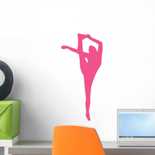Hot Pink Flexible Cheerleader Wall Decal