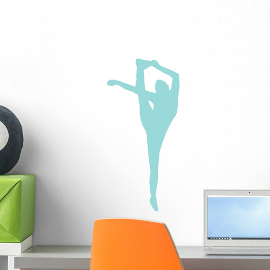 Light Blue Flexible Cheerleader Wall Decal