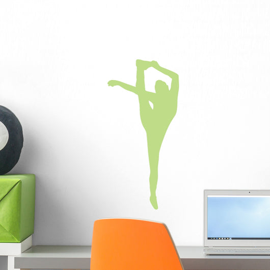 Lime Green Flexible Cheerleader Wall Decal