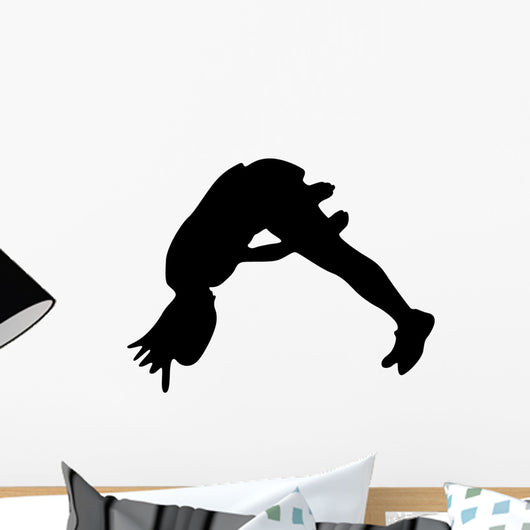 Cheer Silhouette Black Wall Decal