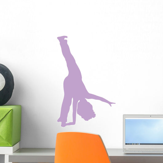 Cheer Silhouette Lavender Wall Decal