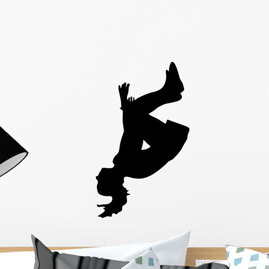Cheer Silhouette Black Wall Decal