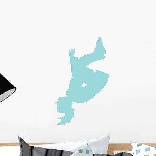 Blue Flipping Cheer Wall Decal