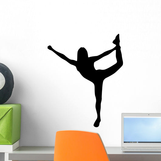Cheer Silhouette Black Wall Decal