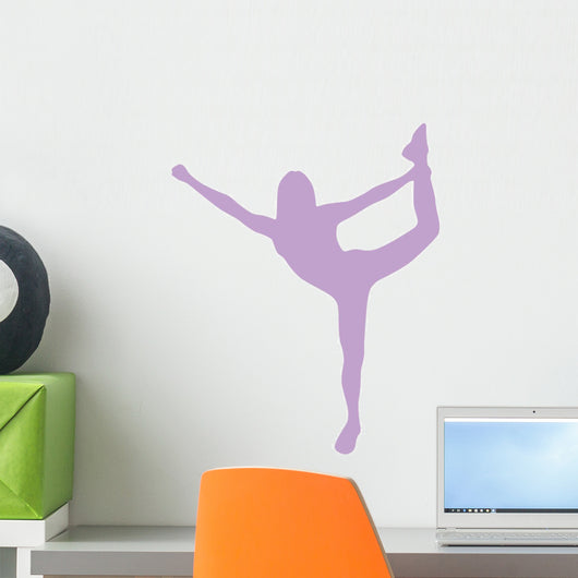 Cheer Silhouette Lavender Wall Decal