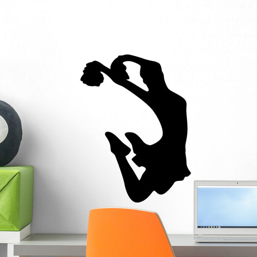 Cheer Silhouette Black Wall Decal