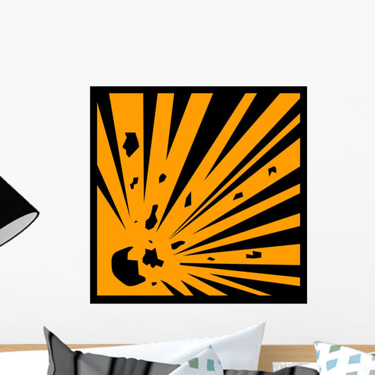 Explosive Chemical Sign Wall Decal