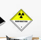 Chemical Sign Radioactive Diamond Wall Decal