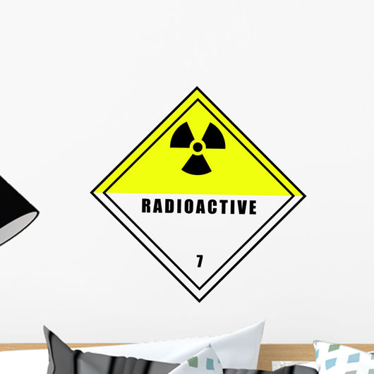 Chemical Sign Radioactive Diamond Wall Decal