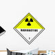 Chemical Sign Radioactive Diamond Wall Decal