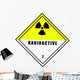 Chemical Sign Radioactive Diamond Wall Decal