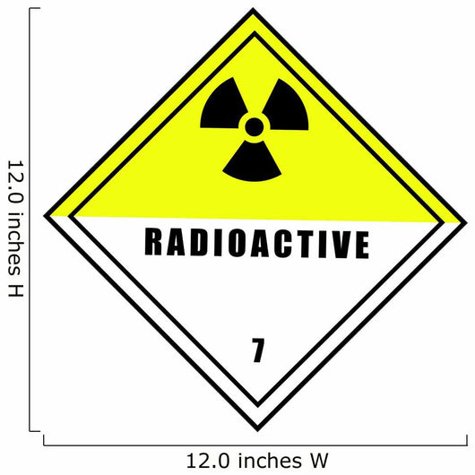 Chemical Sign Radioactive Diamond Wall Decal