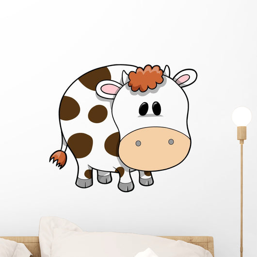 Cute Chunky Cow Wall Decal