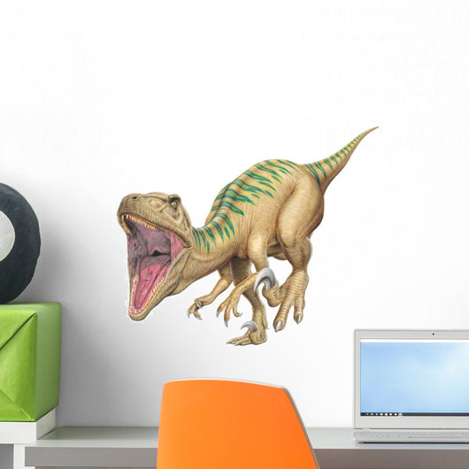 Deinonychus stalking. Wall Decal