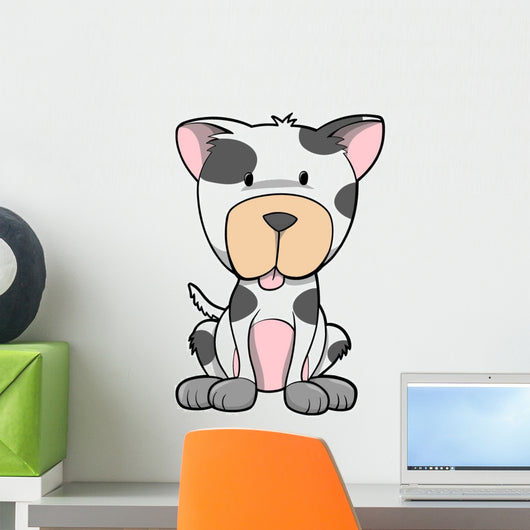 Cute Little Spotted Puppy Wall Decal