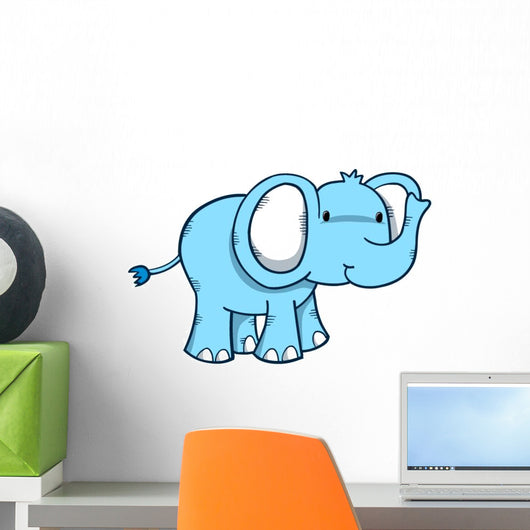 Cute Little Baby Elephant Wall Decal