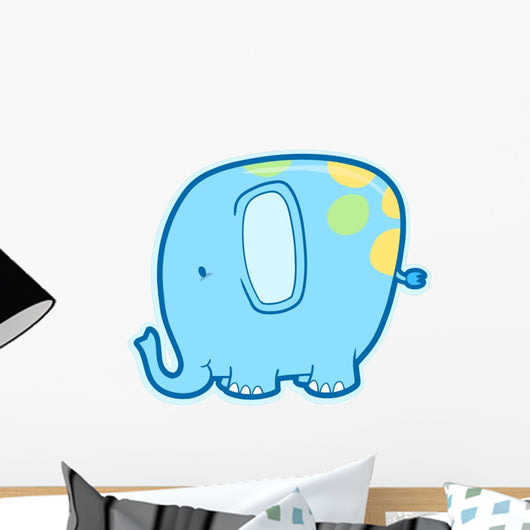 Little Square Baby Elephant Wall Decal
