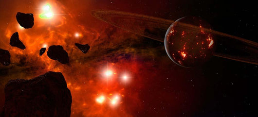 Young Ringed Planet with Wall Decal