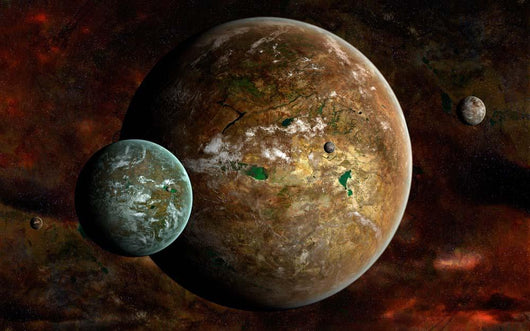 System Extraterrestrial Planets and Wall Decal