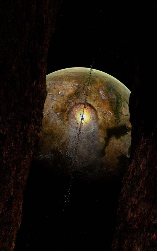 Ring Debris around Extraterrestrial Wall Decal