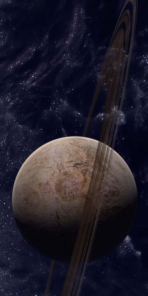 Ringed Planet Front Odd Wall Decal