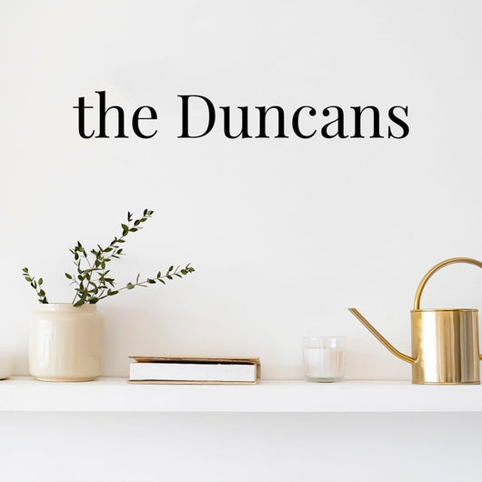Custom Vinyl Lettering Wall Decal